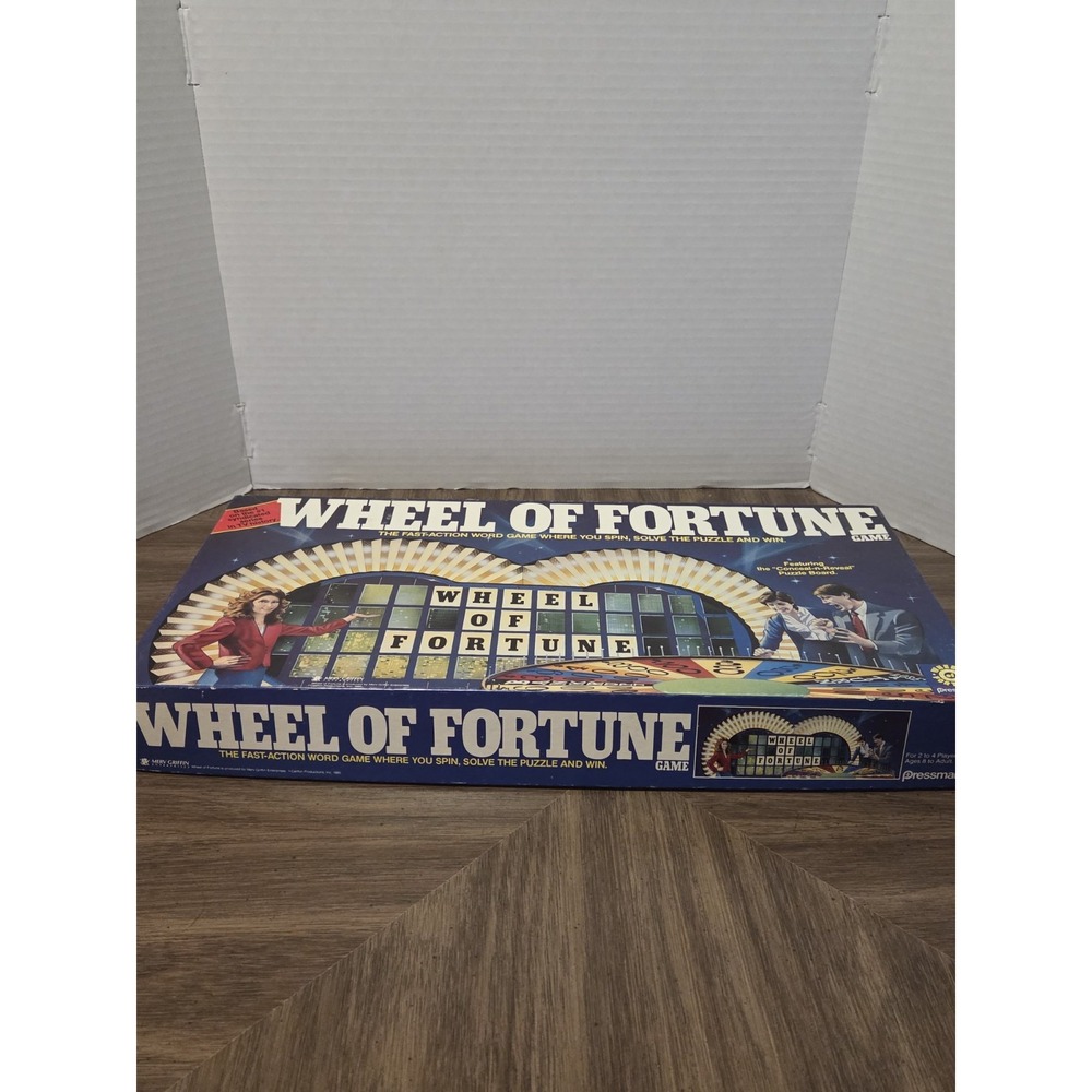 Wheel of Fortune Board Game by Pressman 1985 Vintage Game